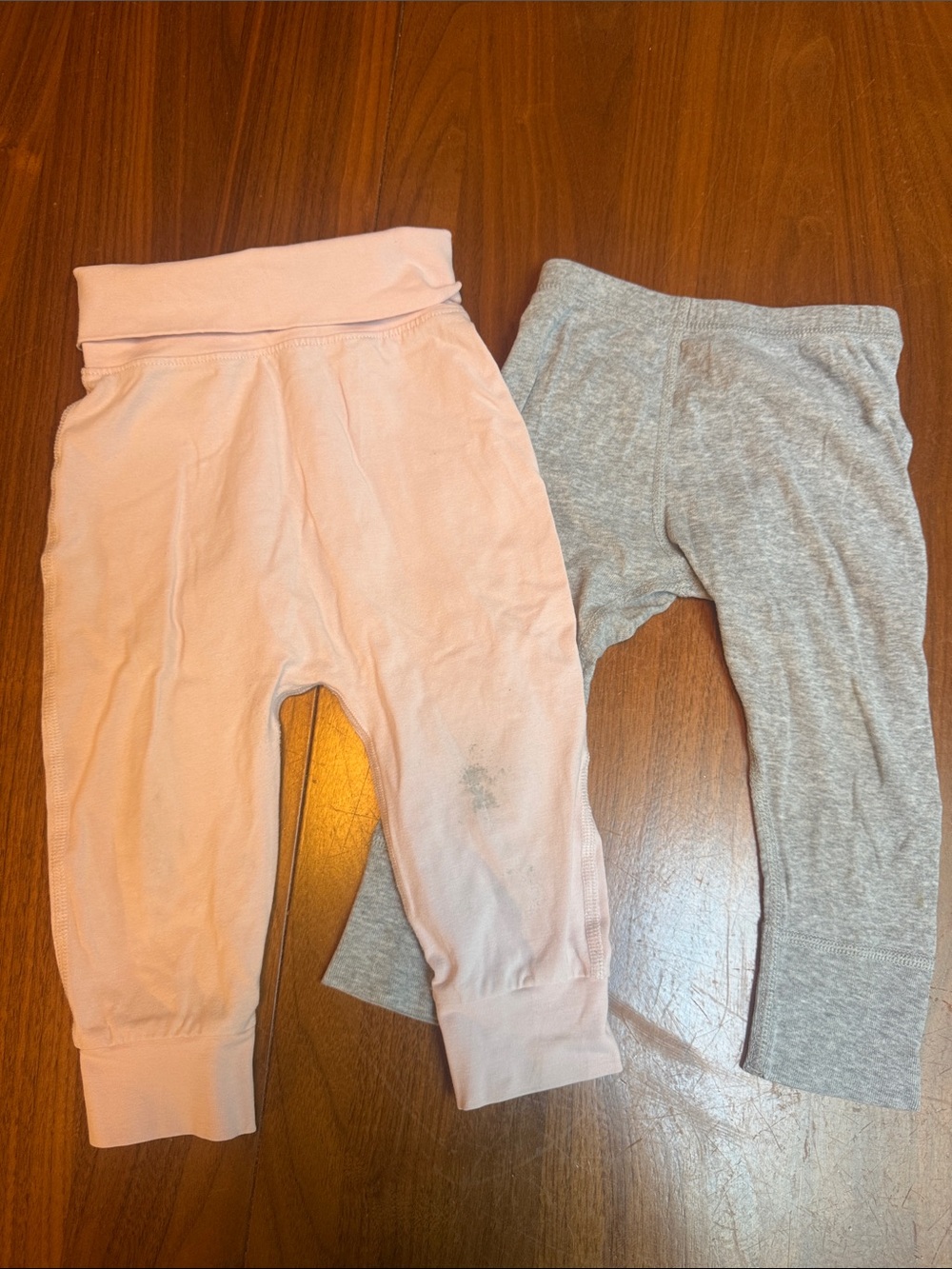 Hanna Andersson Pink & Gray Stretch Leggings Duo